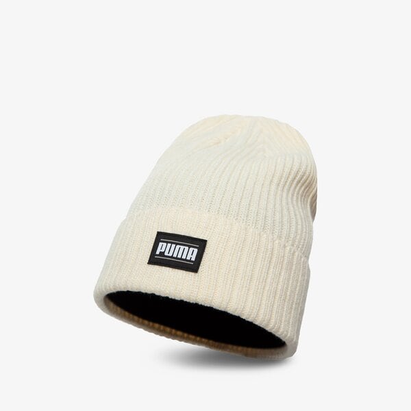 Дамска зимна шапка PUMA ШАПКА RIBBED CLASSIC CUFF 024038 04 цвят бял