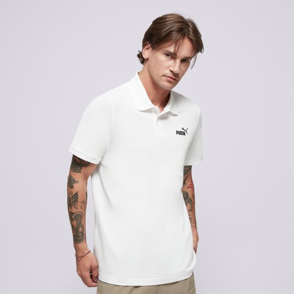 Мъжка тениска PUMA ТЕНИСКА ТИП ПОЛО ESS NO. 1 LOGO PIQUE 68255202 цвят бял