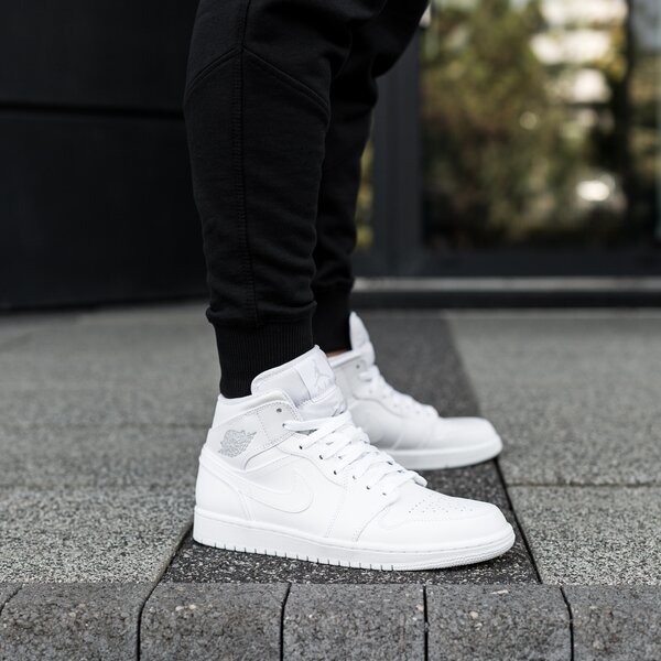 Мъжки маратонки JORDAN AIR 1 MID  554724-104 цвят бял