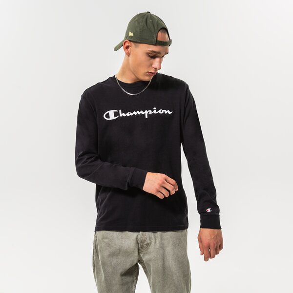 Мъжка тениска CHAMPION ТЕНИСКА CREWNECK LONG SLEEVE ТЕНИСКА 218285kk001 цвят черен