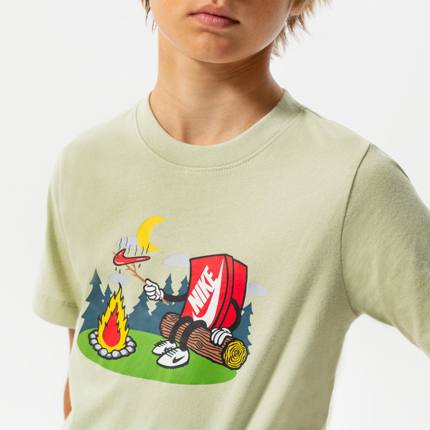 Детска тениска NIKE ТЕНИСКА B NSW TEE BOXY 2 BOY dq3855-371 цвят сив