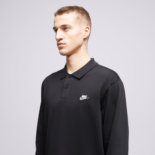 Мъжка тениска NIKE ТЕНИСКА ТИП ПОЛО M NK CLUB KNIT LS ТЕНИСКА ТИ fq3417-010 цвят черен