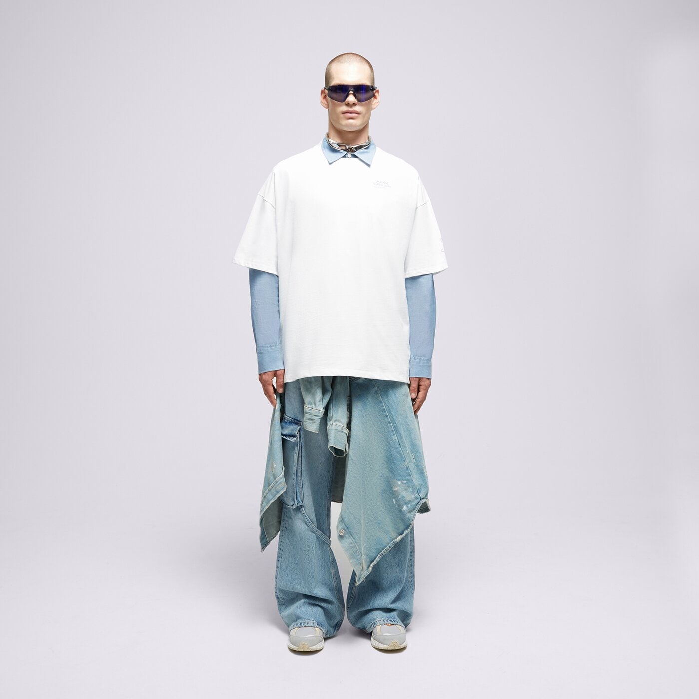 Мъжка тениска S.NOW JOB SIZEER ТЕНИСКА “MAYBE” NATURAL WHITE si123tsu50001 цвят бял