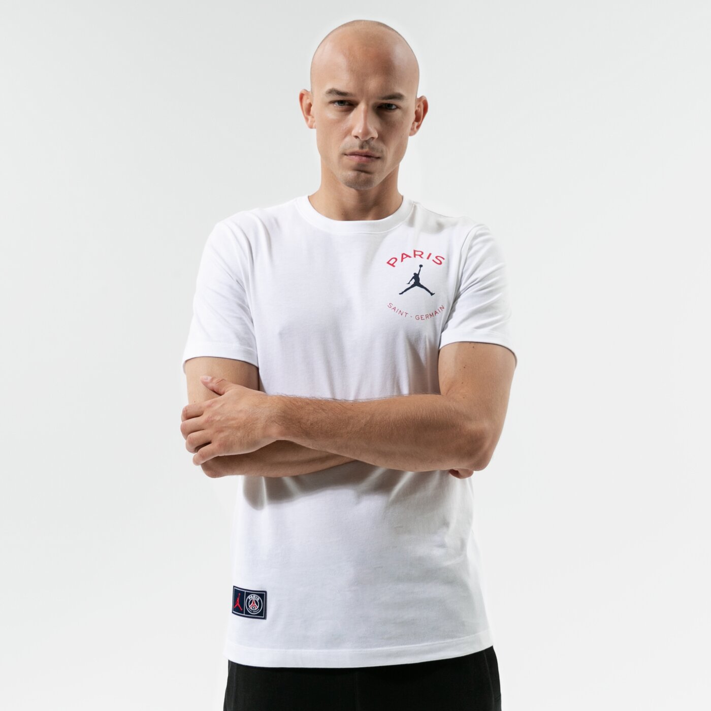 Мъжка тениска JORDAN ТЕНИСКА PARIS SAINT-GERMAIN LOGO db6514-100 цвят бял