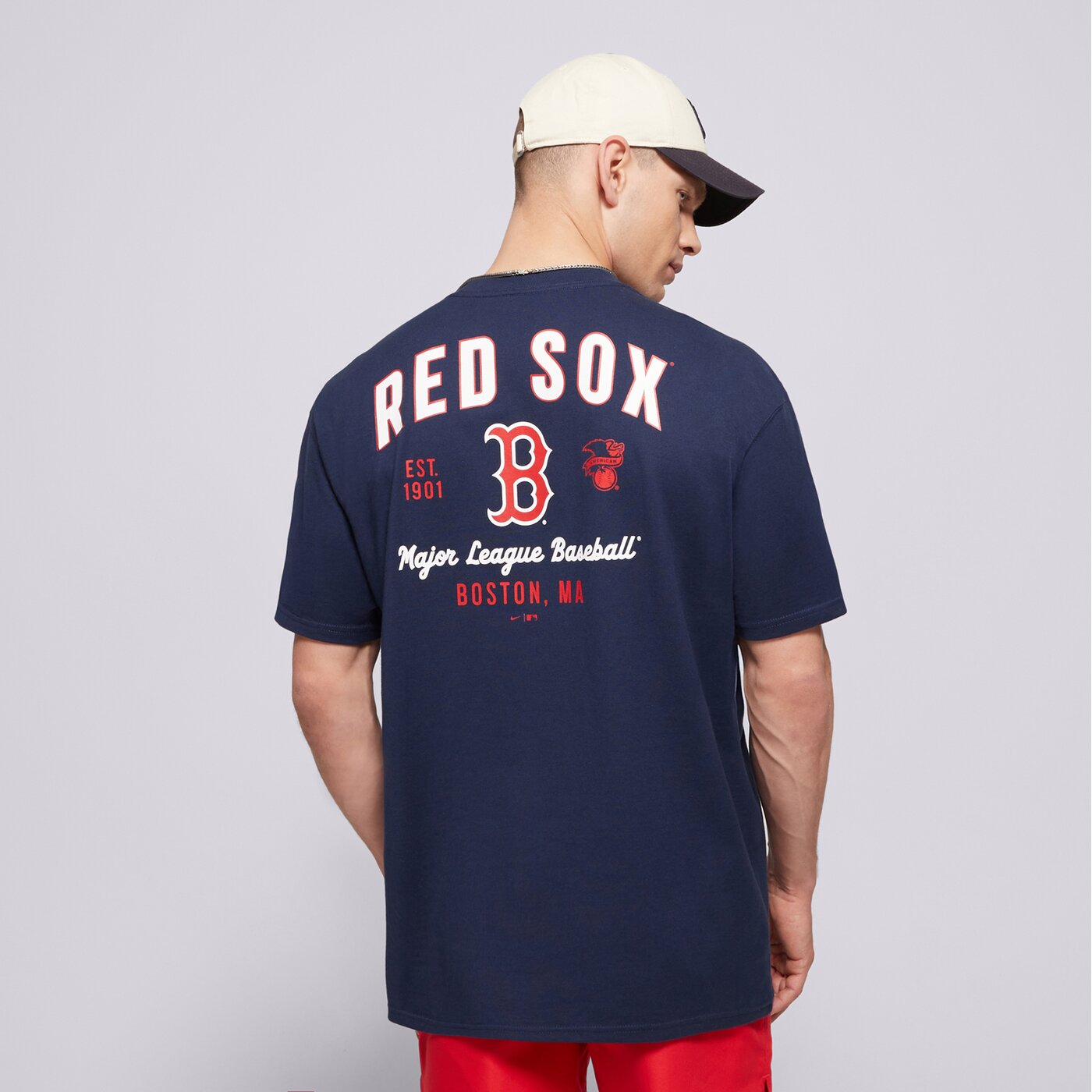 Мъжка тениска NIKE ТЕНИСКА MLB MAX 90 TEE BOSTON RED SOX 01ay-44b-bq-32k цвят тъмносин
