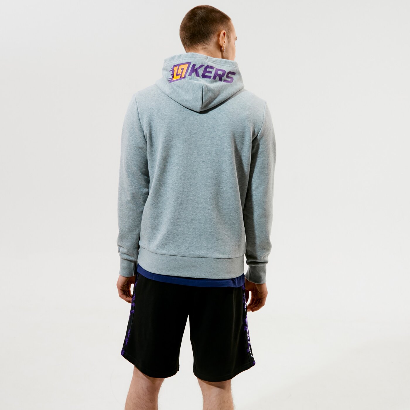 Мъжки суичър CHAMPION СУИТЧЪР С КАЧУЛКА HOODED SWEATSHIRT 214986em006 цвят сив