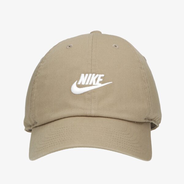 Дамска шапка с козирка NIKE ШАПКА SPORTSWEAR HERITAGE86 FUTURA WASHED 913011-247 цвят бежов