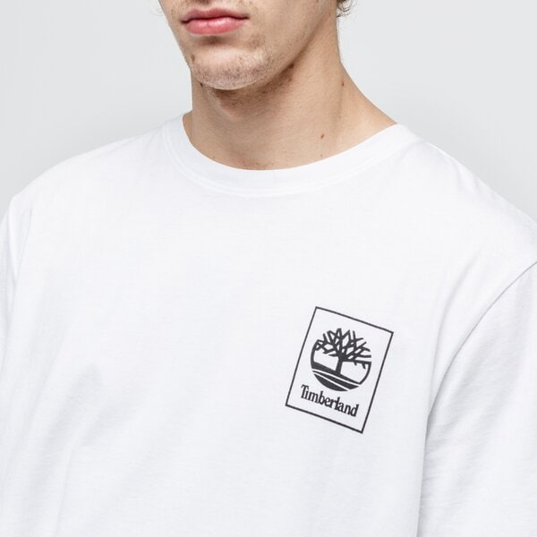 Мъжка тениска TIMBERLAND ТЕНИСКА YC SS BACK CAMO TREE TEE tb0a2afv1001 цвят бял
