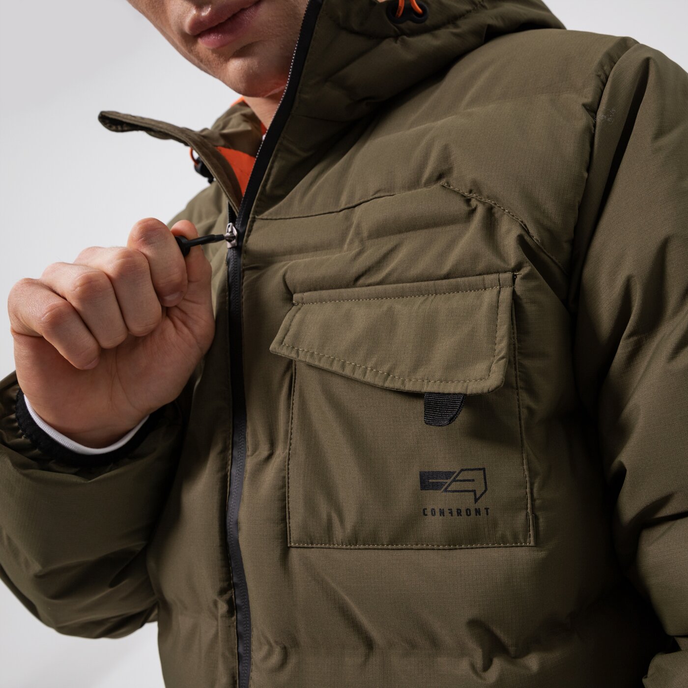 Мъжко зимно яке CONFRONT ЯКЕ ЗИМНО CITY ADVENTURE JACKET cf321kum18002 цвят каки
