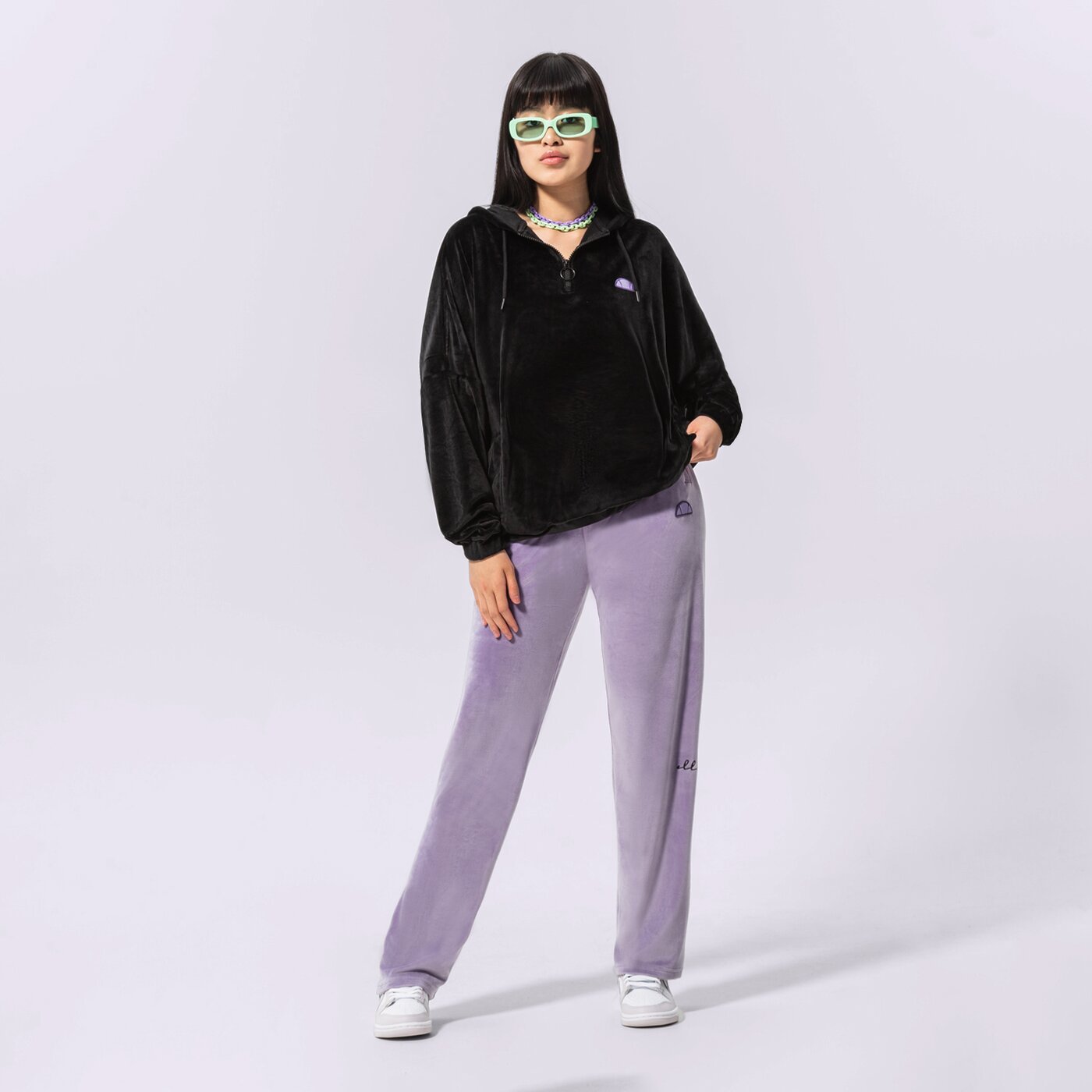Дамски панталони ELLESSE ПАНТАЛОНИ DIZA TRACK PANT PRPL sgm14166305 цвят виолетов
