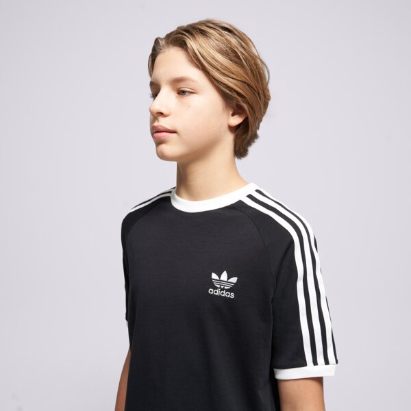 Детска тениска ADIDAS ТЕНИСКА 3STRIPES TEE ix7626 цвят черен