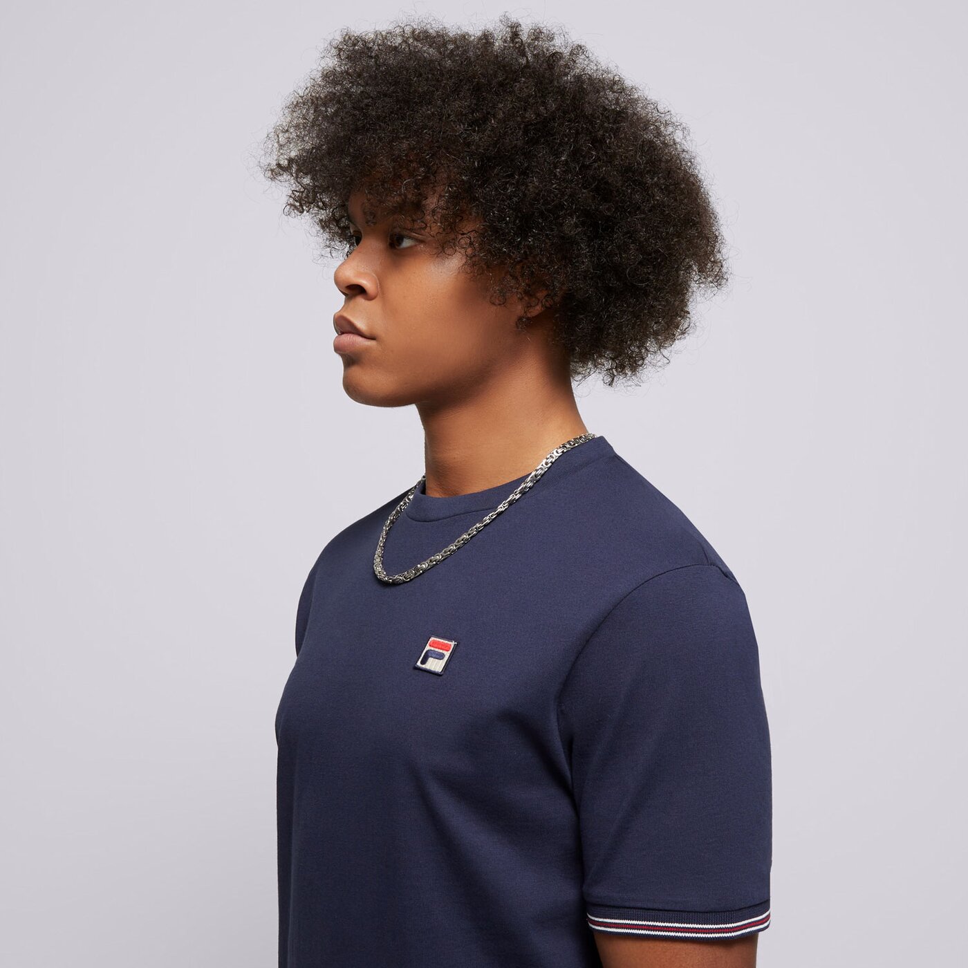 Мъжка тениска FILA ТЕНИСКА CALEB fw24mh036410 цвят тъмносин