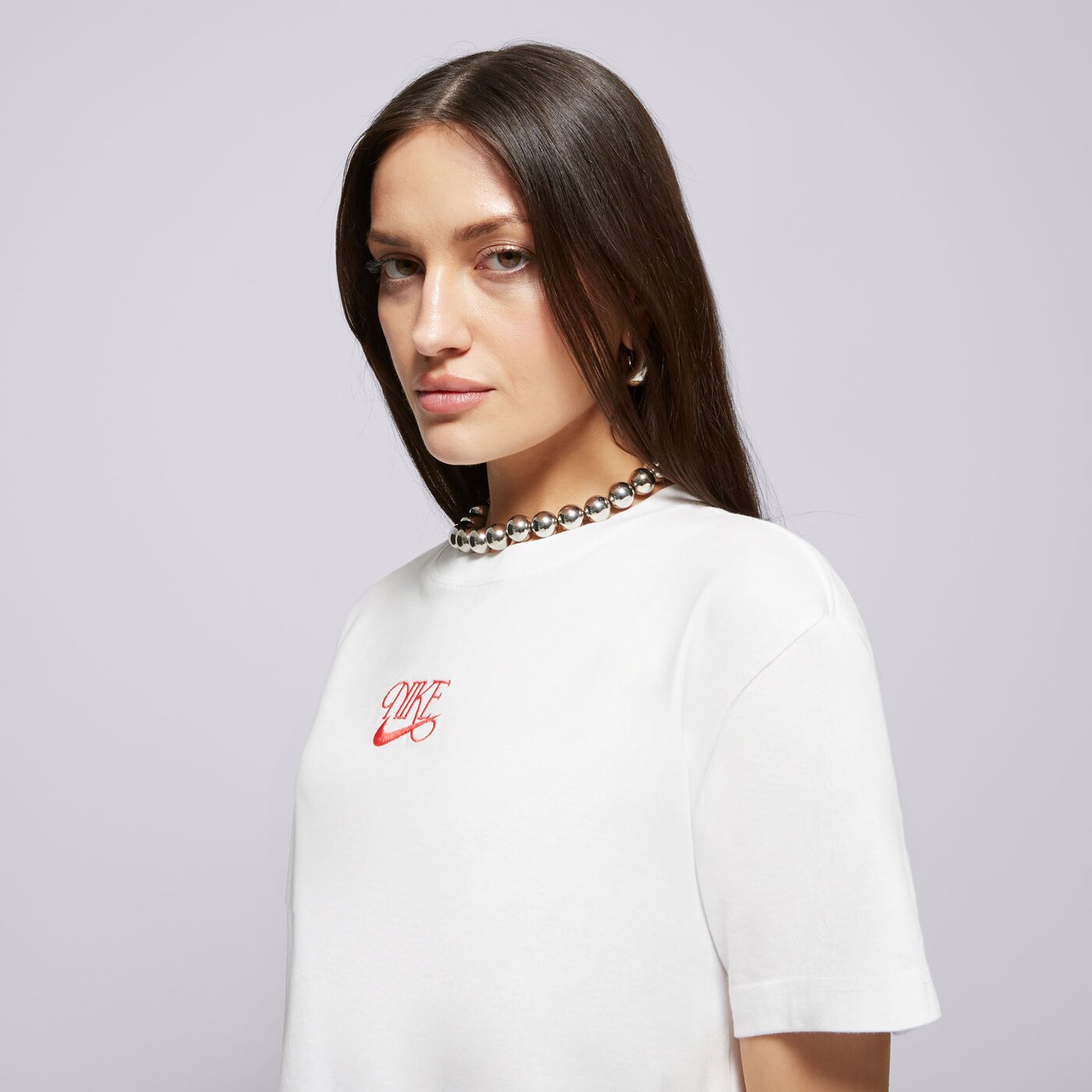 Дамска тениска NIKE ТЕНИСКА W NSW SS CROP TEE IWD hf9500-100 цвят бял