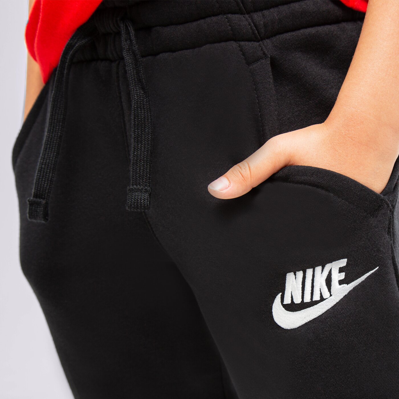 Детски панталони NIKE ПАНТАЛОНИ SPORTSWEAR CLUB FLEECE BOY ci2911-010 цвят черен