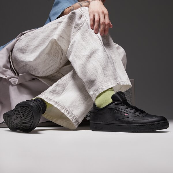 Мъжки маратонки REEBOK CLUB C 85 100000153 цвят черен