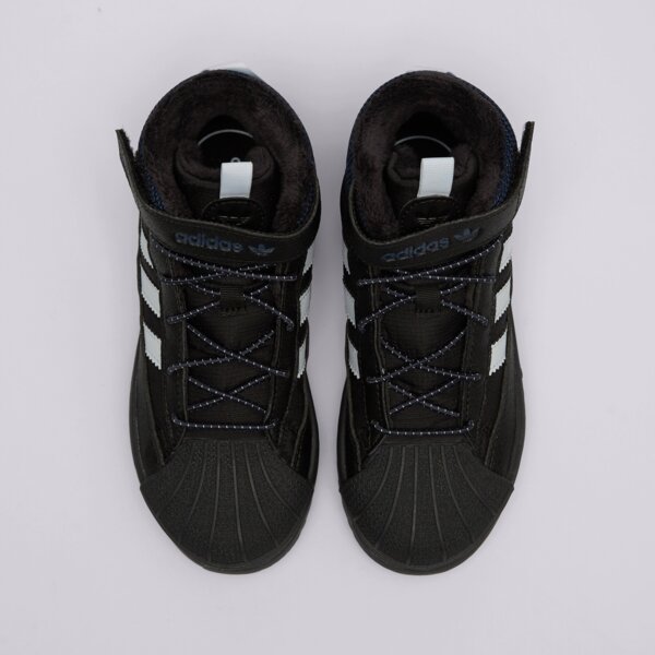 Детски зимни обувки ADIDAS SUPERSTAR WINTER TREK C jq0344 цвят черен