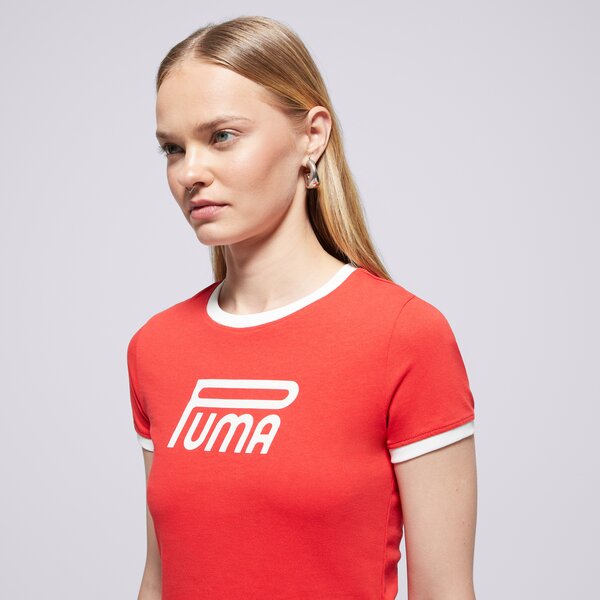 Дамска тениска PUMA ТЕНИСКА FUTURE.PUMA.ARCHIVE GRAPHIC SLIM TEE 632122 11 цвят червен