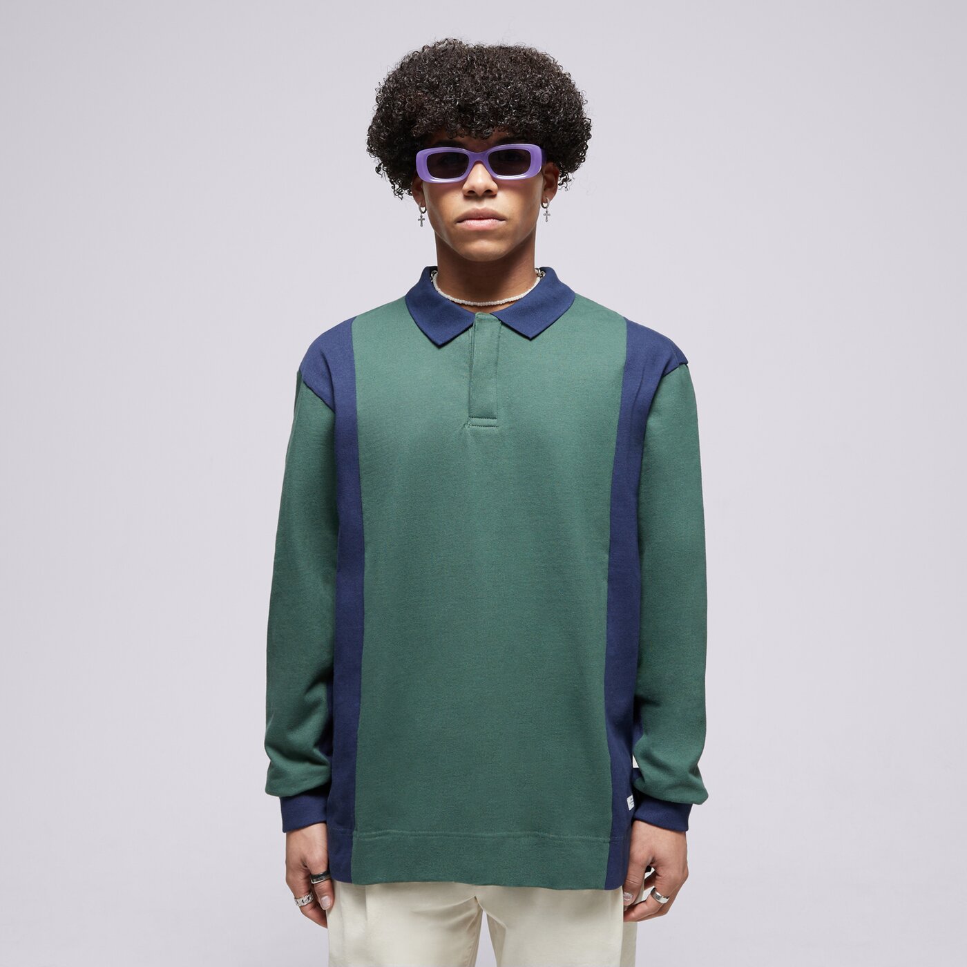 Мъжка тениска ELEMENT ТЕНИСКА ТИП ПОЛО LAWEN LS elykt00159-grt0 цвят зелен