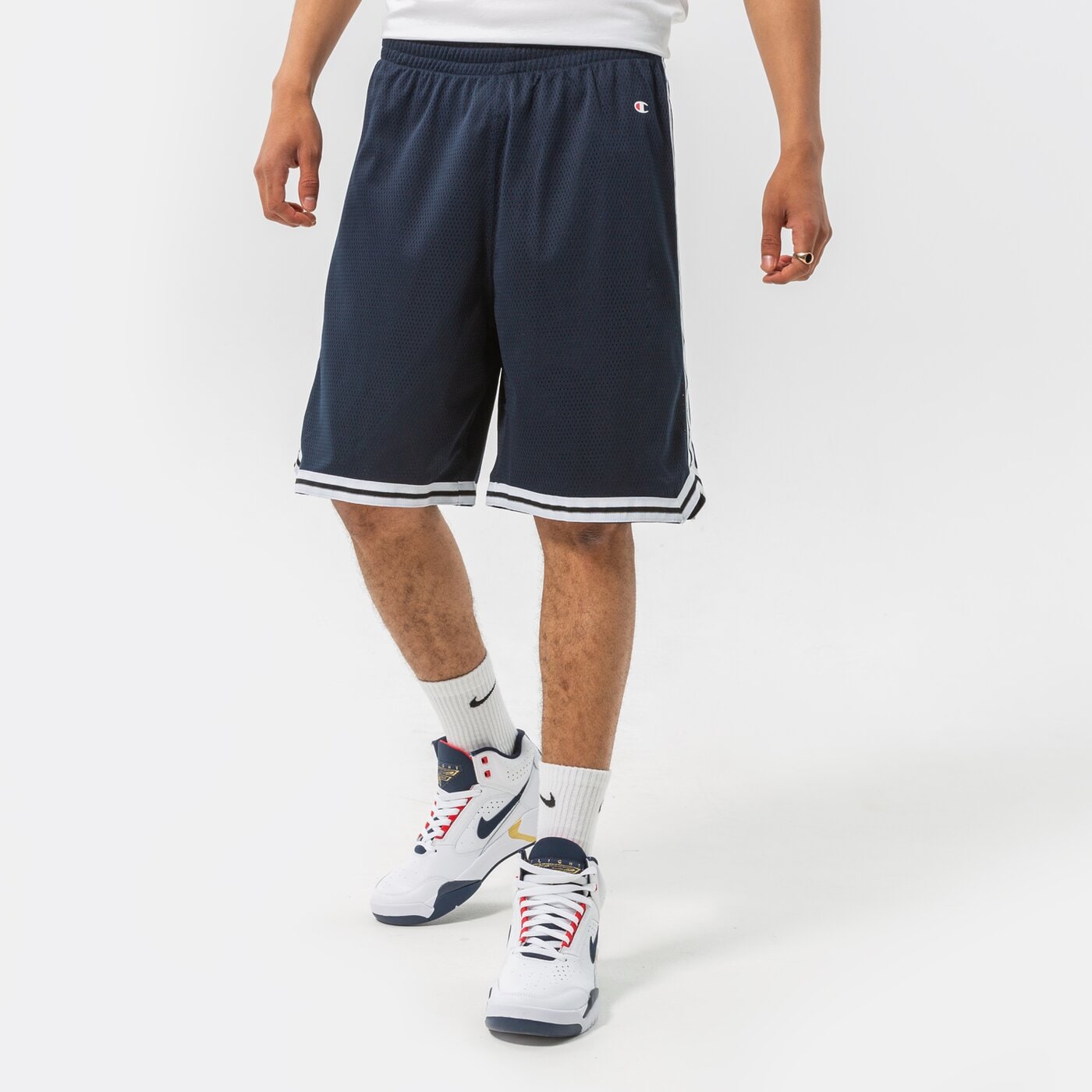 Мъжки къси панталони CHAMPION ШОРТИ BERMUDA 214388bs501 цвят тъмносин