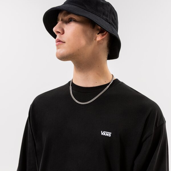 Мъжка тениска VANS ТЕНИСКА LEFT CHEST HIT LS BLACK-WHITE vn0a49lcy281 цвят черен
