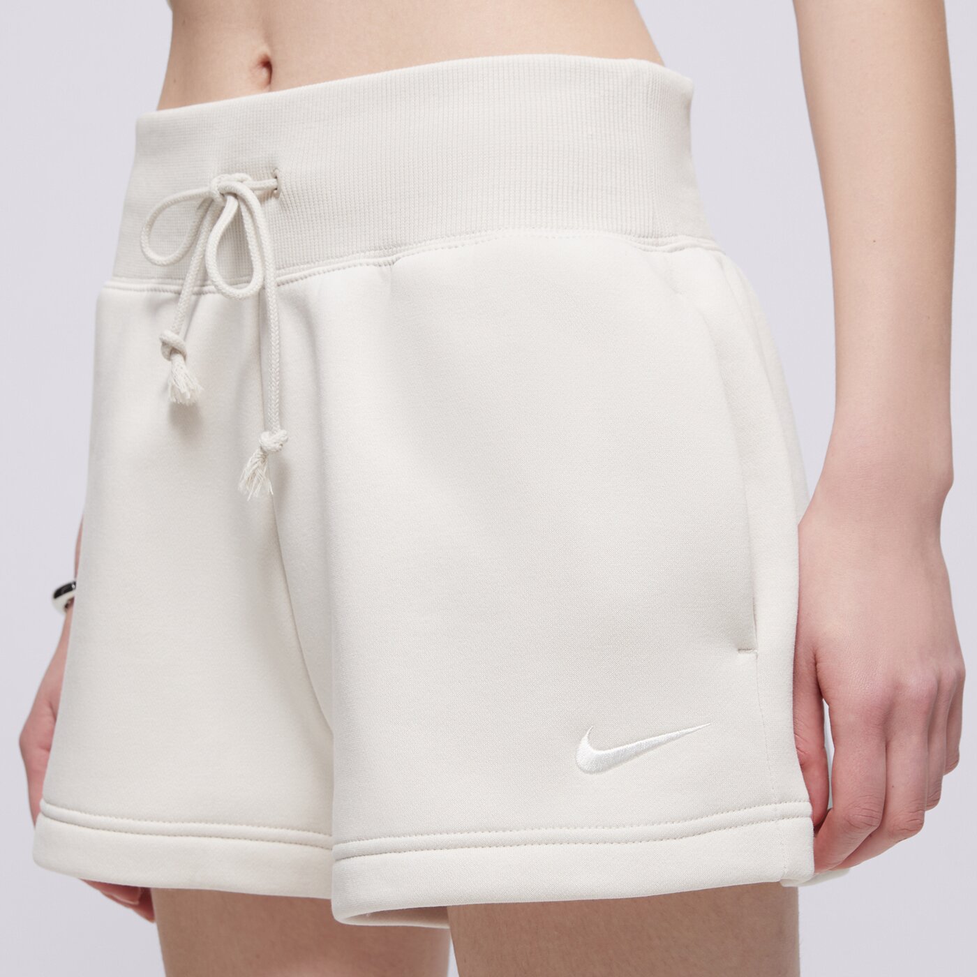 Дамски къси панталони NIKE ШОРТИ W NSW PHNX FLC HR SHORT fd1409-104 цвят кремав