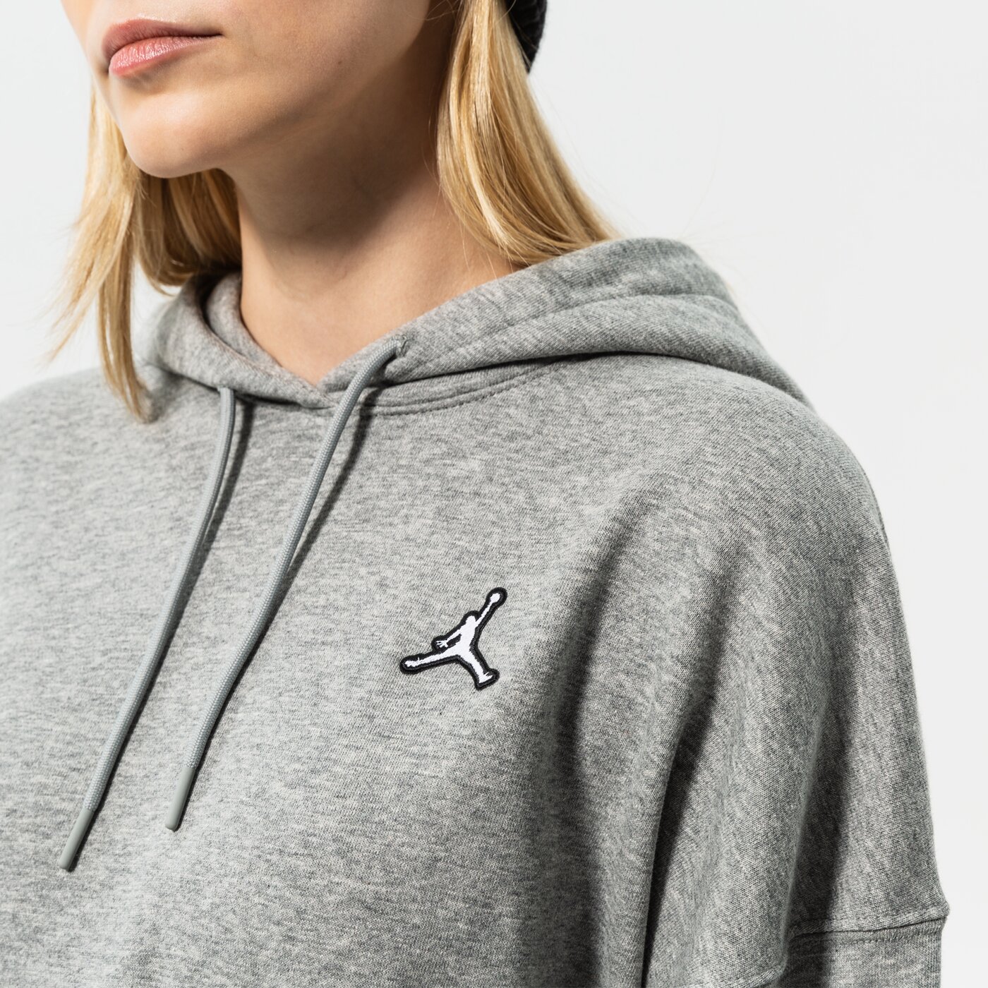 Дамски суичър JORDAN СУИТЧЪР С КАЧУЛКА W J ESSEN FLC HOODIE CORE dn4570-063 цвят сив