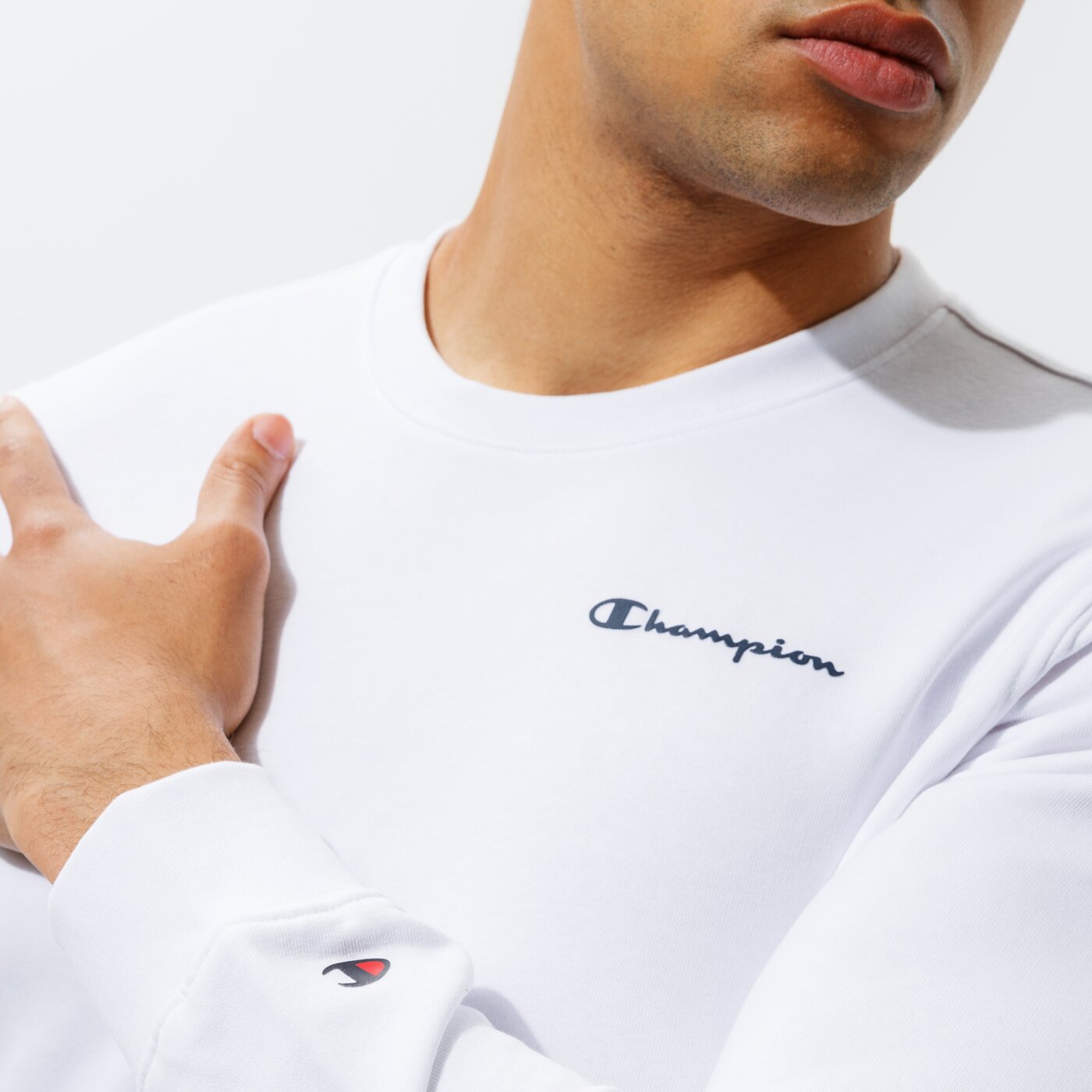 Мъжки суичър CHAMPION СУИТЧЪР CREWNECK SWEATSHIRT 214151ww001 цвят бял