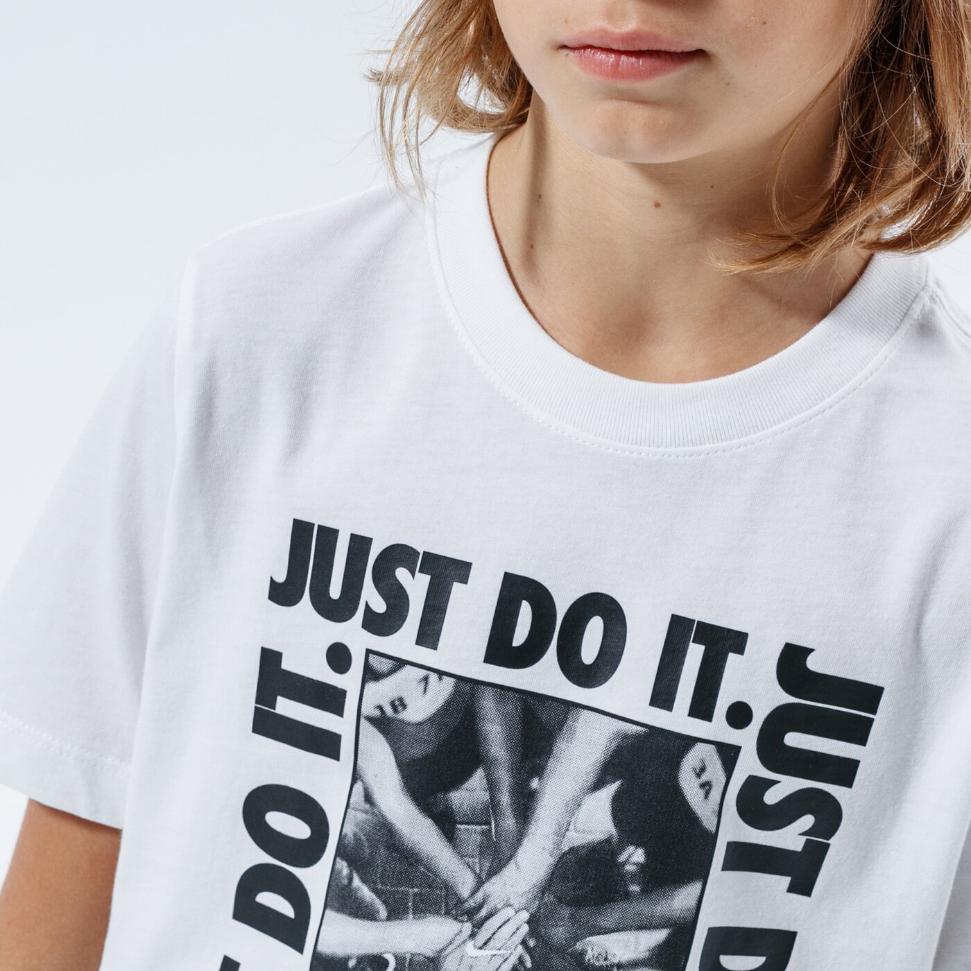 Детска тениска NIKE ТЕНИСКА B NSW TEE VERBIAGE 3 cz1818-100 цвят бял