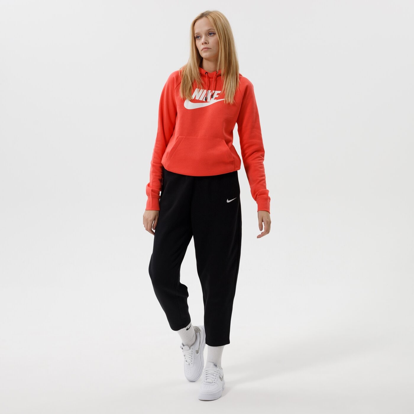 Дамски суичър NIKE СУИТЧЪР С КАЧУЛКА SPORTSWEAR ESSENTIAL bv4126-814 цвят коралов