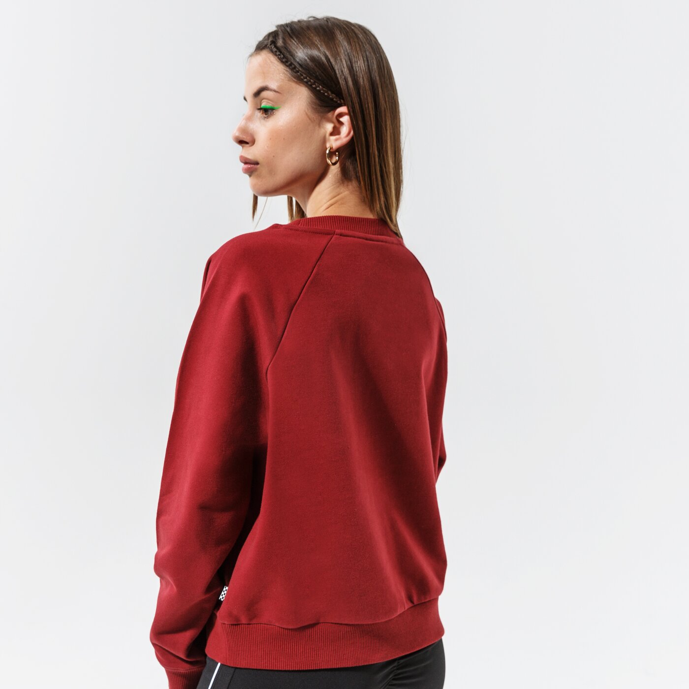 Дамски суичър VANS СУИТЧЪР FLYING V FT BOXY CREW vn0a47thzbs1 цвят бордо