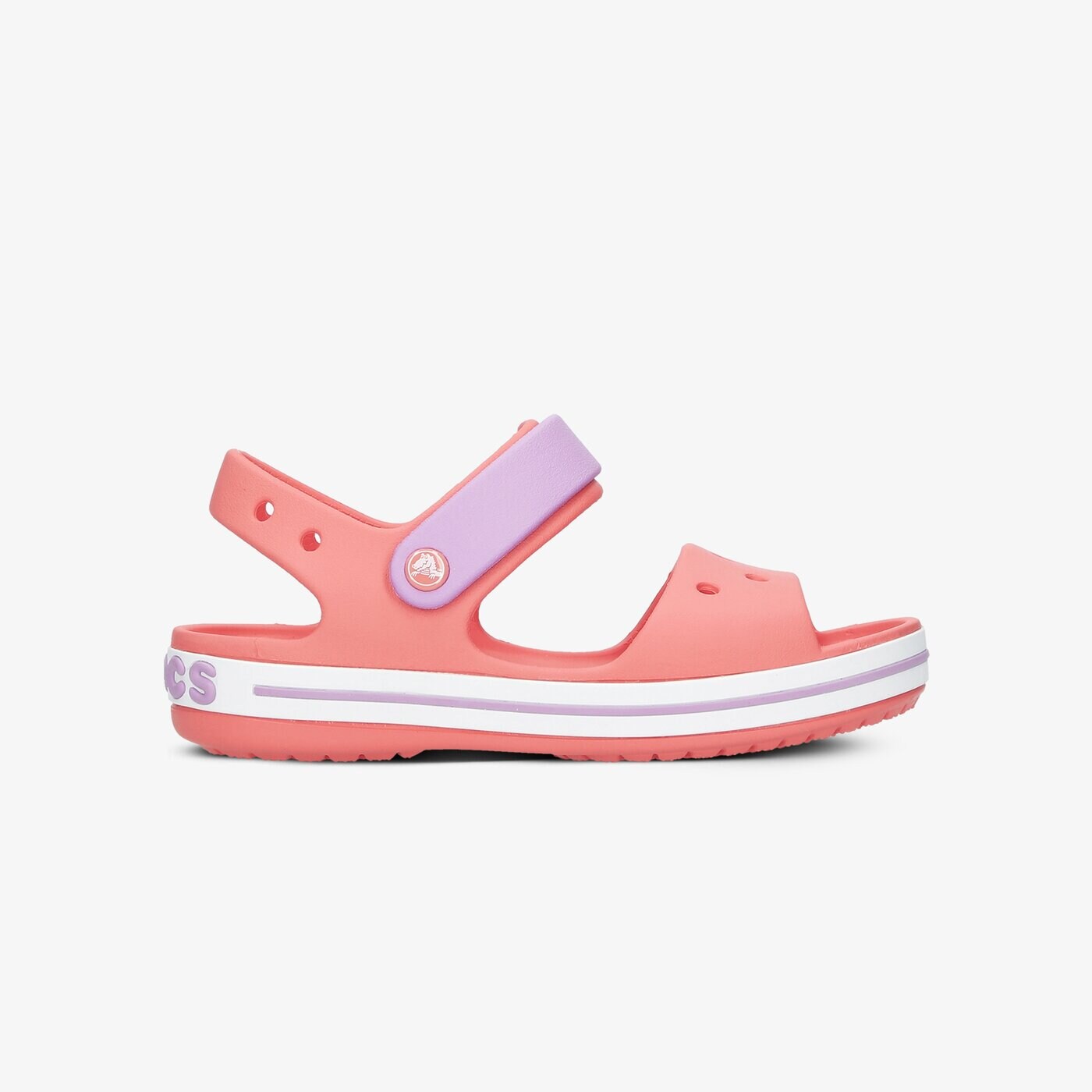 Детски чехли и сандали CROCS CROCBAND SANDAL KIDS 128566slk цвят оранжев