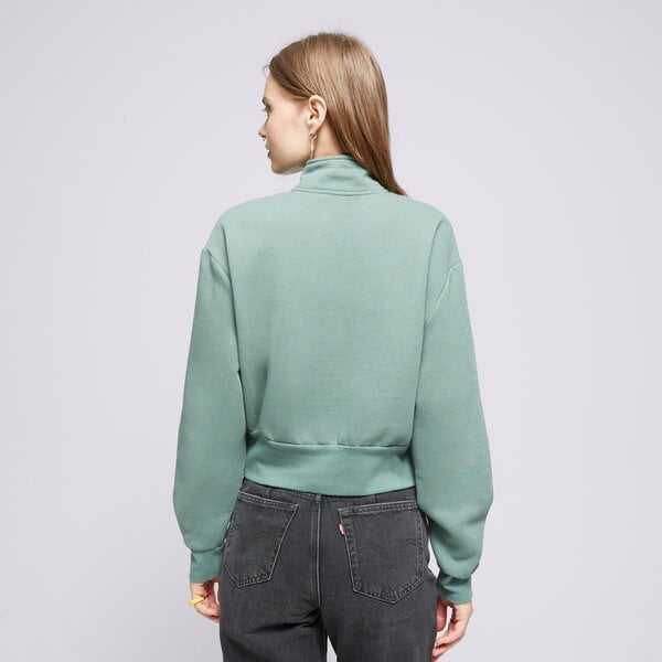 Дамски суичър LEVI'S СУИТЧЪР GRAPHIC SARA 1/4 ZIP GREENS a7298-0002 цвят каки