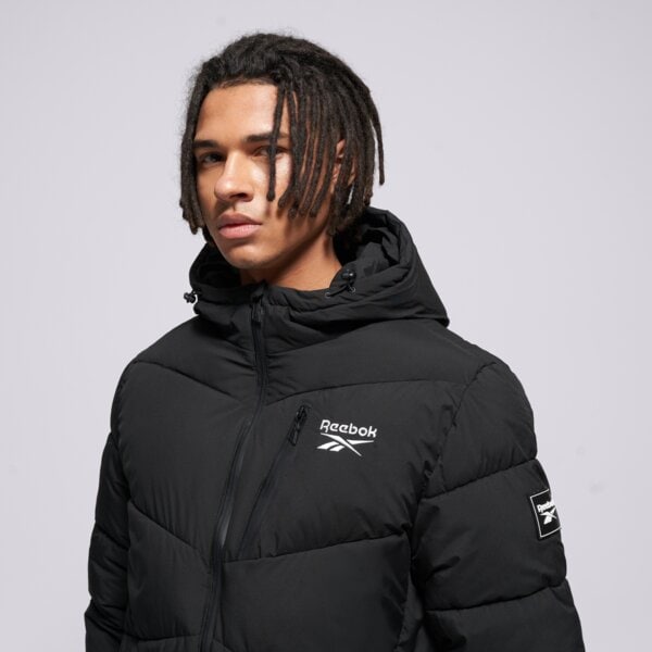 Мъжко зимно яке REEBOK ЯКЕ ЗИМНО STRETCH PUFFER JACKET omrb1567_black цвят черен