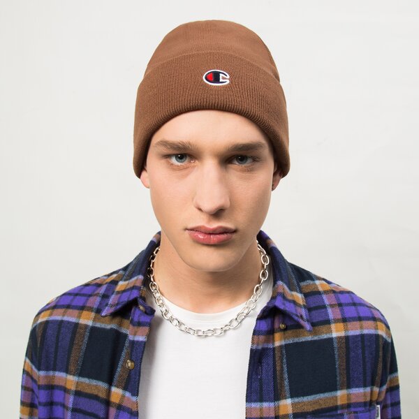 Дамска зимна шапка CHAMPION ШАПКА BEANIE CAP 805679ms557 цвят кафяв