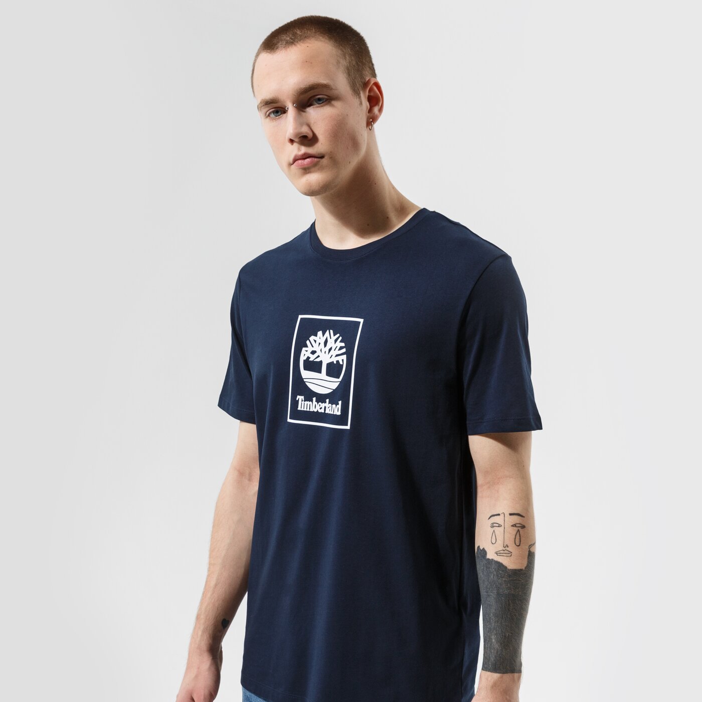 Мъжка тениска TIMBERLAND ТЕНИСКА TREE LOGO TEE DARK SAPPHIRE tb0a5pjv4331 цвят тъмносин