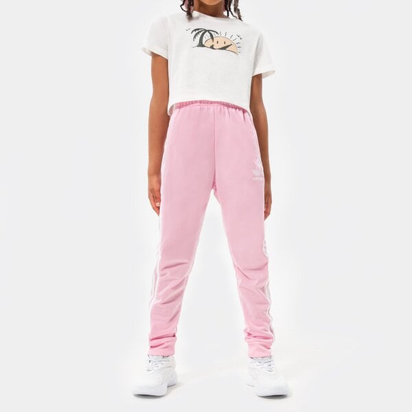 Детски панталони ADIDAS ПАНТАЛОНИ SST TRACK PANTS GIRL hd2046 цвят розов