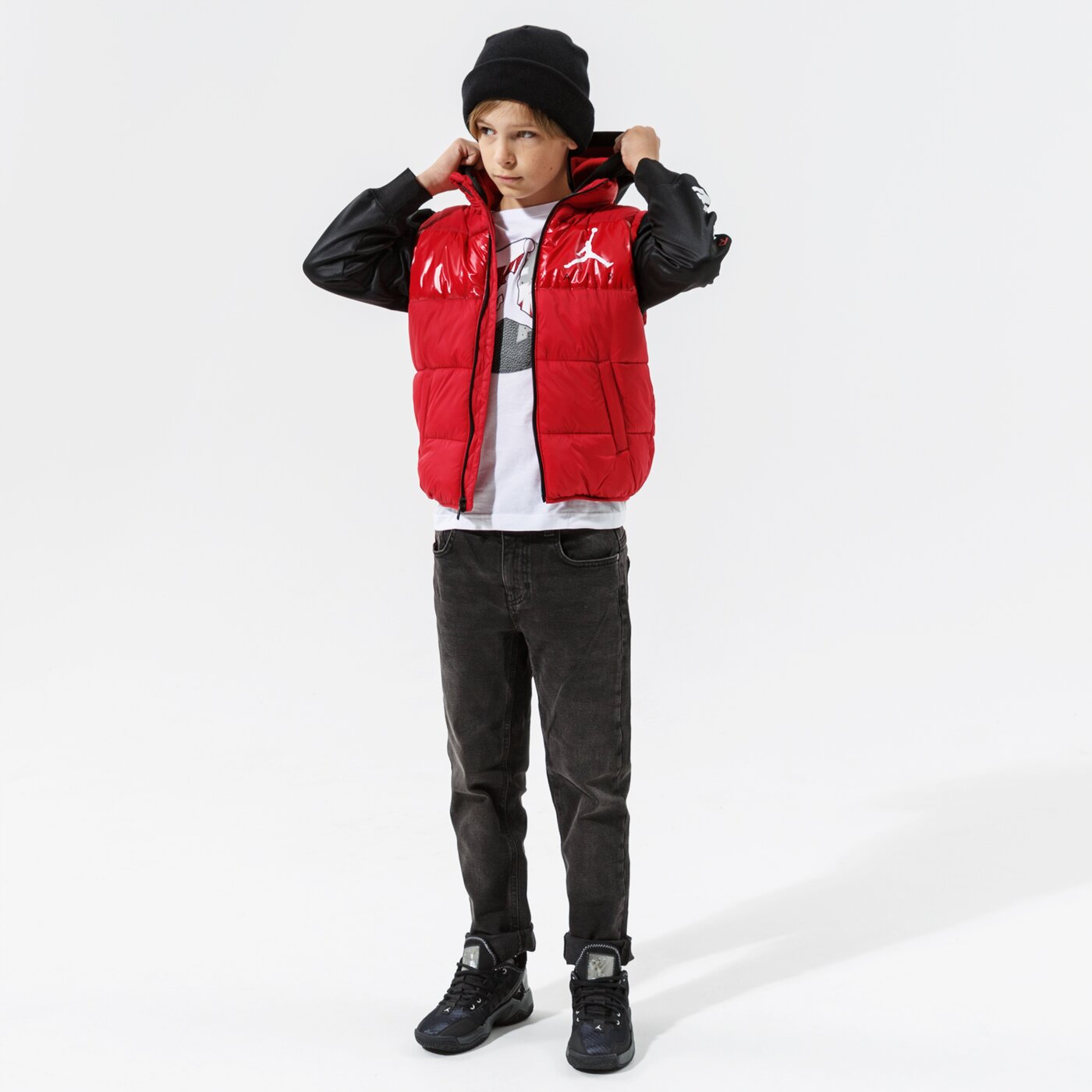 Детска тениска JORDAN ТЕНИСКА JUMPMAN PATCHED TEE BOY 95a902-001 цвят бял