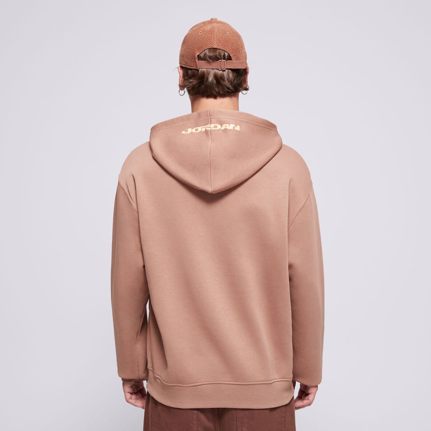 Мъжки суичър СУИТЧЪР С КАЧУЛКА M JORDAN MVP HBR FLC PO  fv7227-223 цвят кафяв