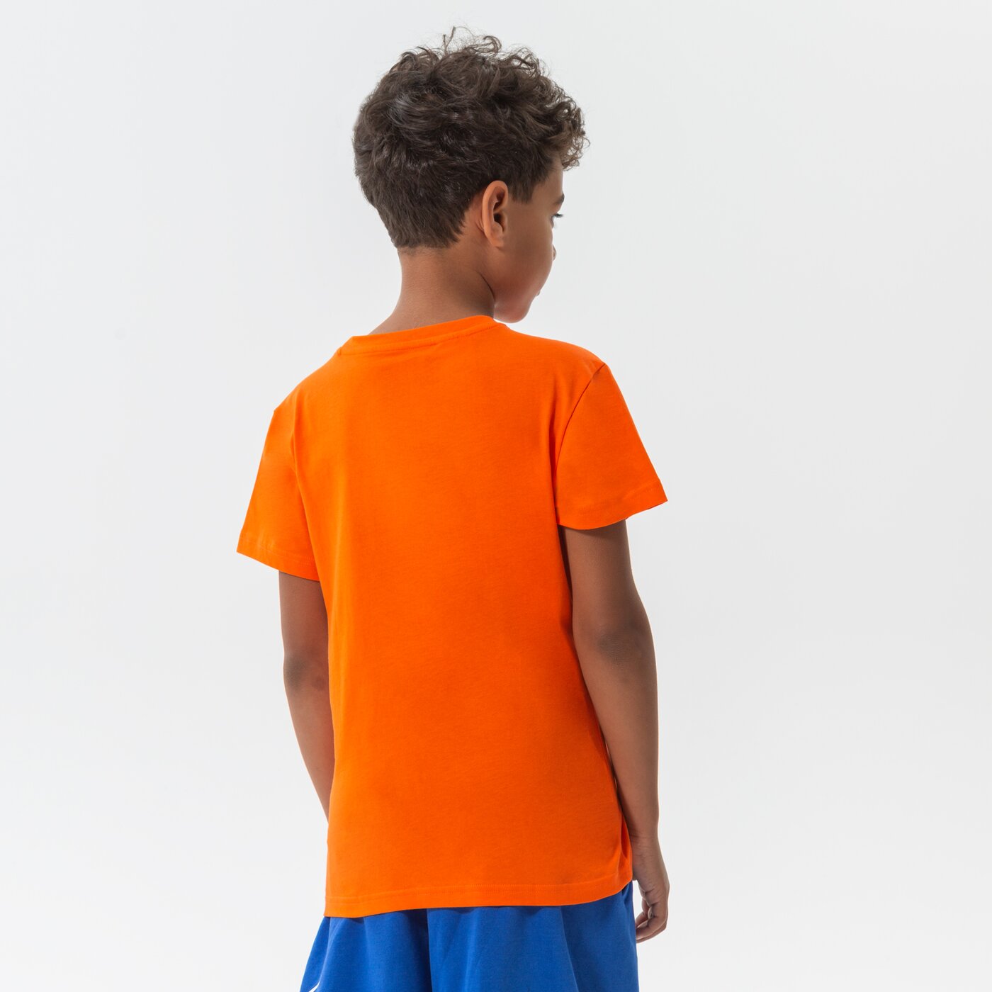 Детска тениска ADIDAS ТЕНИСКА TREFOIL TEE BOY hk0261 цвят оранжев