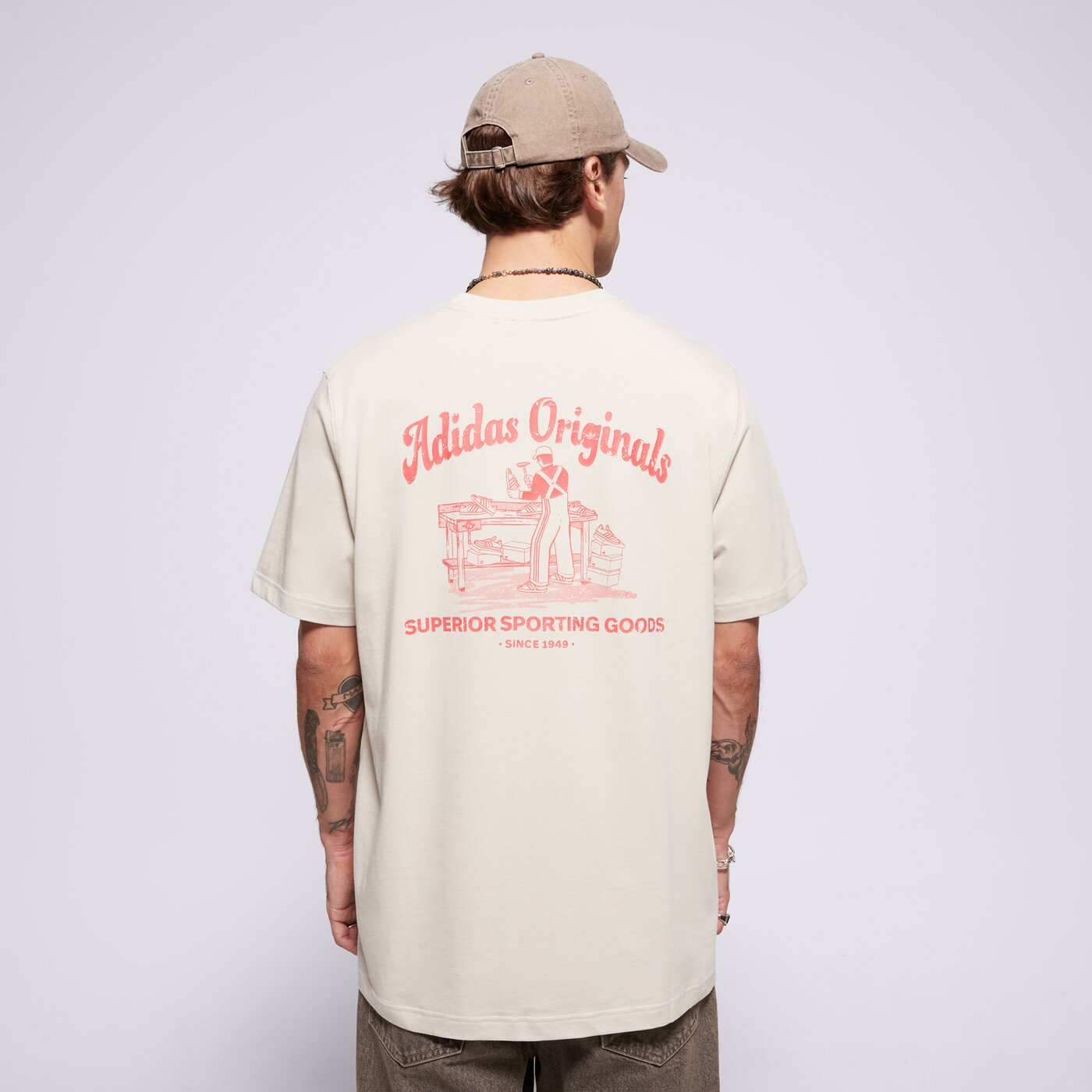 Мъжка тениска ADIDAS ТЕНИСКА WAB TEE jd0667 цвят бежов