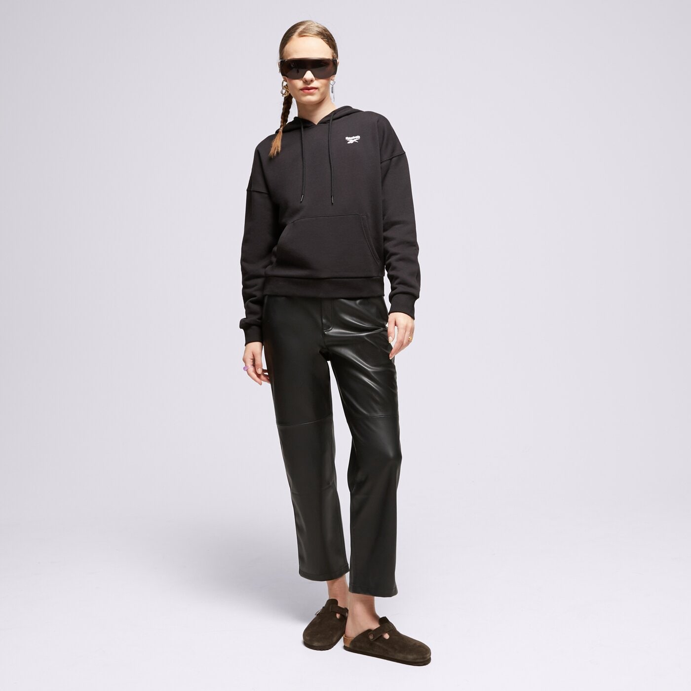 Дамски суичър REEBOK СУИТЧЪР RI FLEECE HOODY 100057235 цвят черен