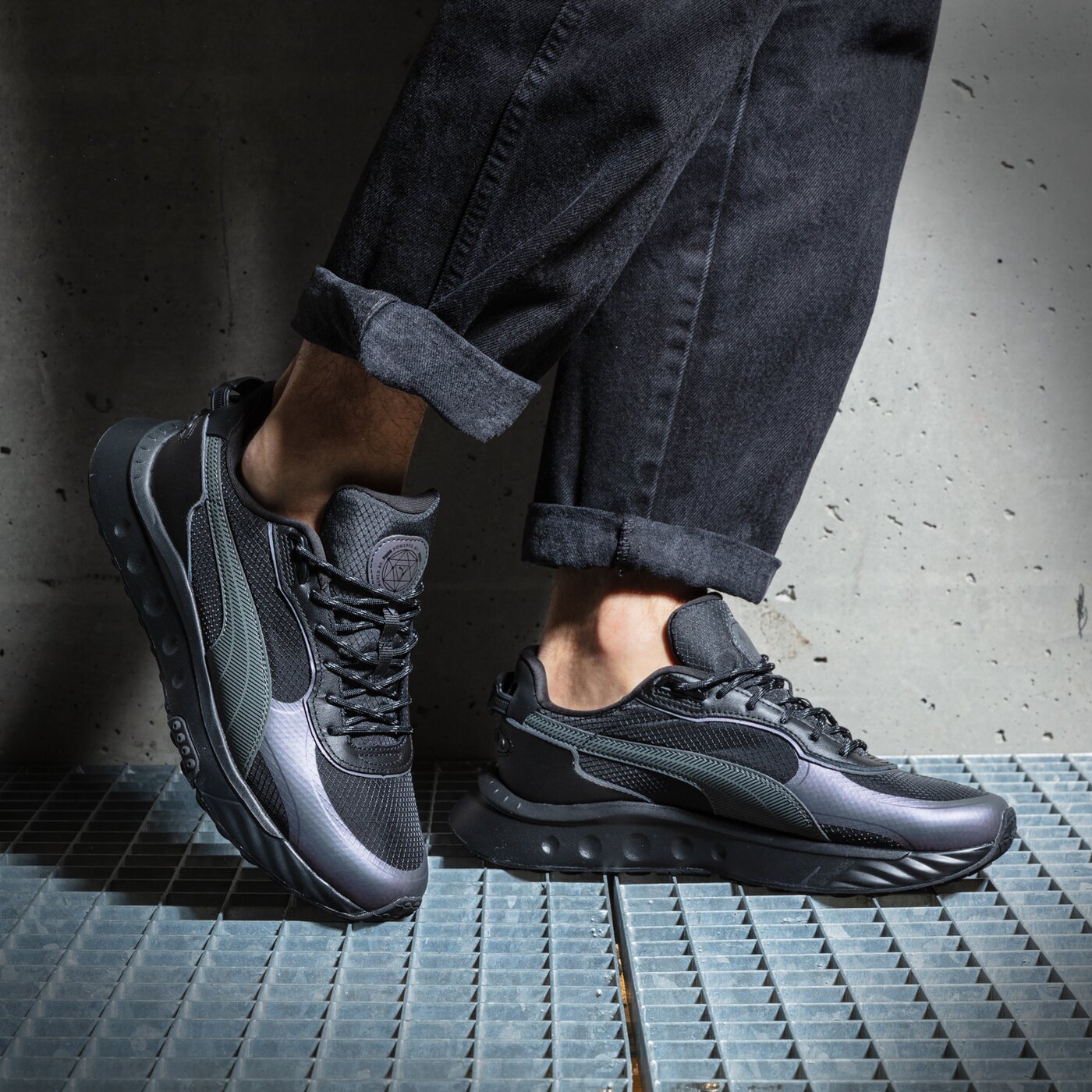 Мъжки маратонки PUMA WILD RIDER GRIP LS 38440601 цвят черен