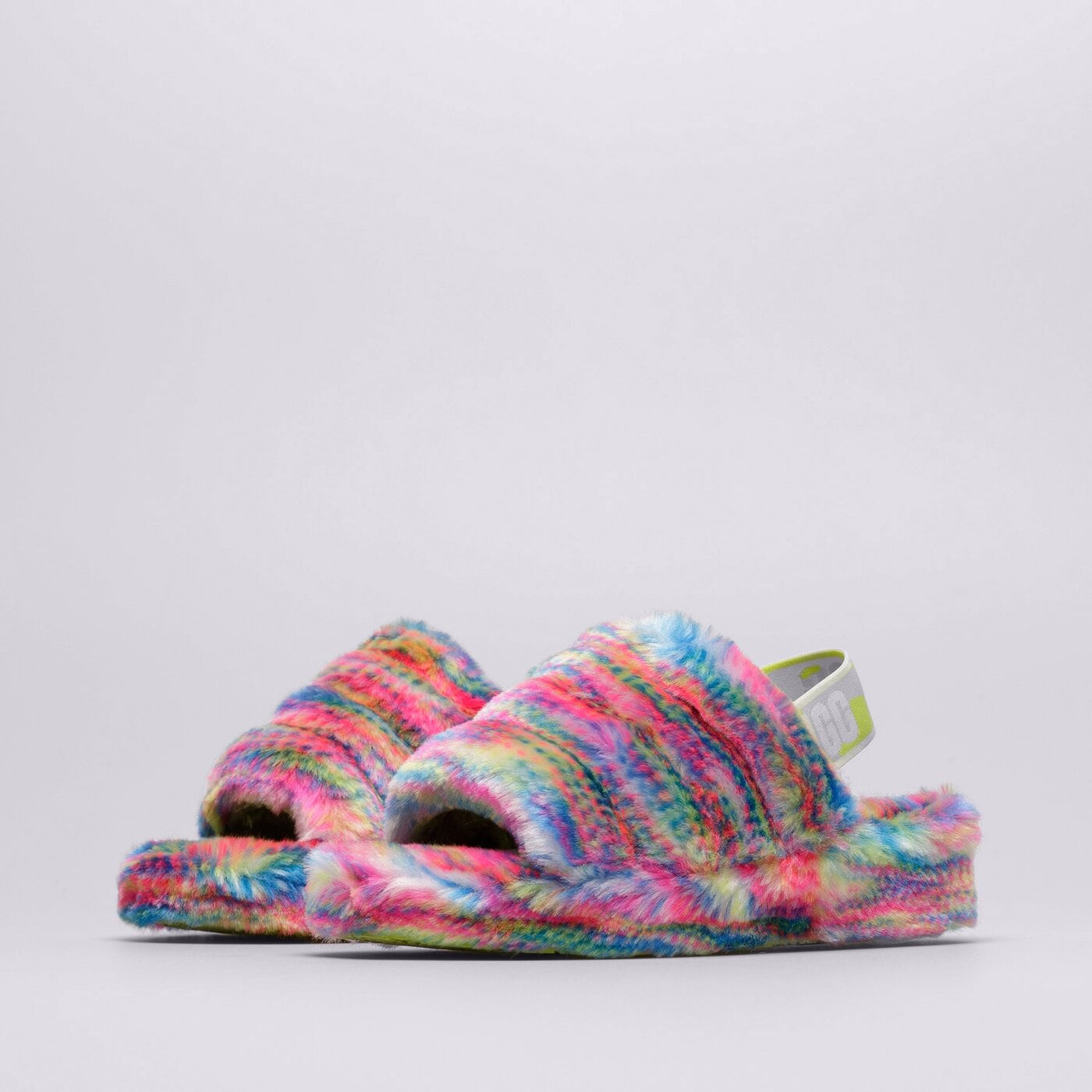 Дамски чехли и сандали UGG FLUFF YEAH PIXEL 1125007-white цвят бял