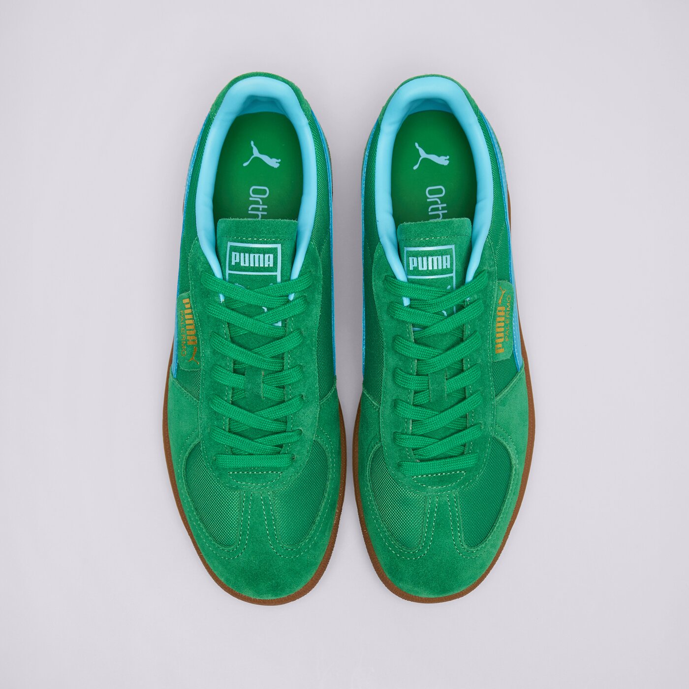 Мъжки маратонки PUMA PALERMO VINTAGE UPDATE 40136401 цвят зелен