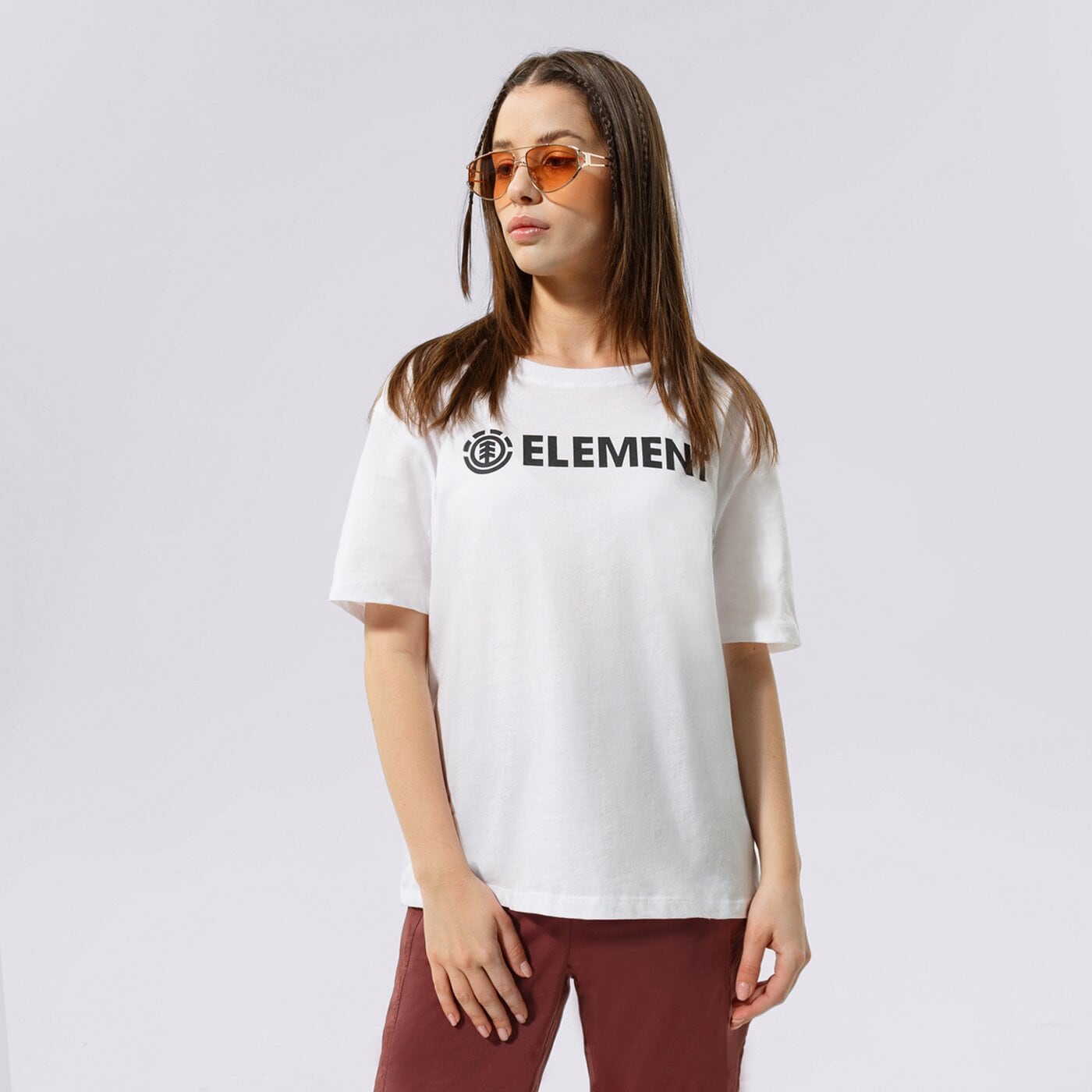 Дамска тениска ELEMENT ТЕНИСКА ELEMENT LOGO SS W w3ssb7-3904 цвят бял