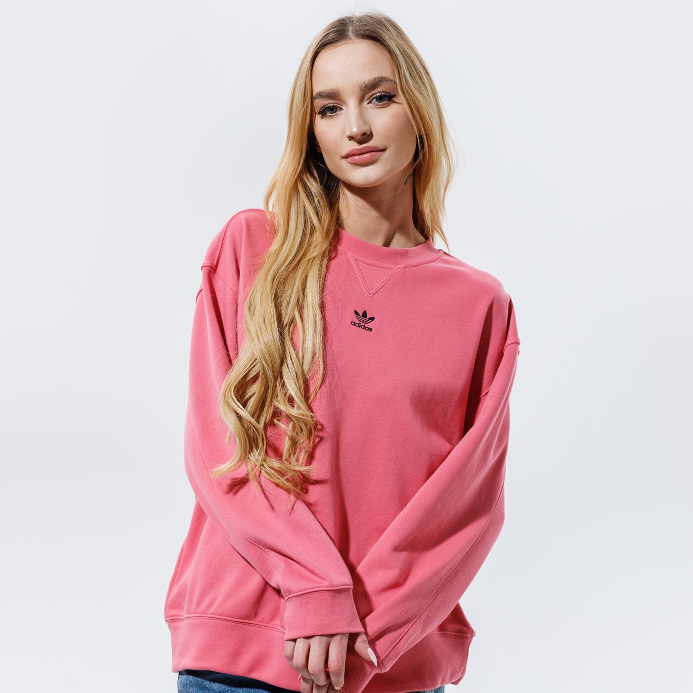 Дамски суичър ADIDAS СУИТЧЪР SWEATSHIRT h36802 цвят розов