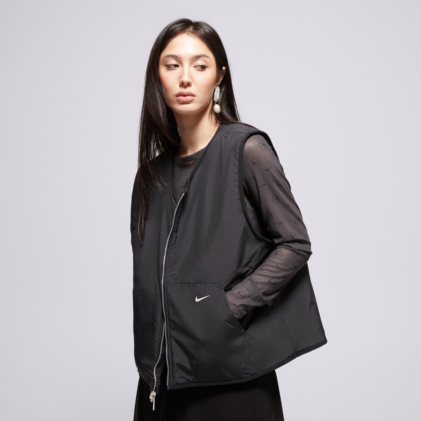  NIKE ЕЛЕК W NSW STREET SHERPA VEST hv2073-010 цвят черен