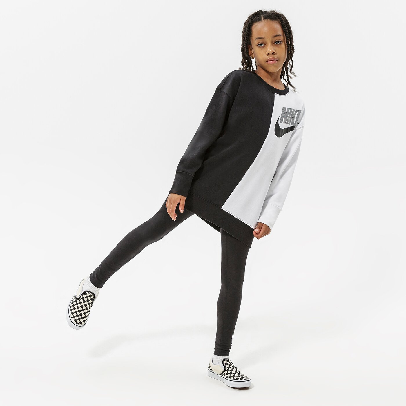 Детски панталони NIKE КЛИН G NSW ESSNTL LGGNG ENERGY GIRL dm8390-010 цвят черен