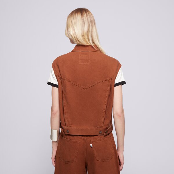  LEVI'S ЕЛЕК SHRUNKEN 90S VEST 001w2-0003 цвят кафяв