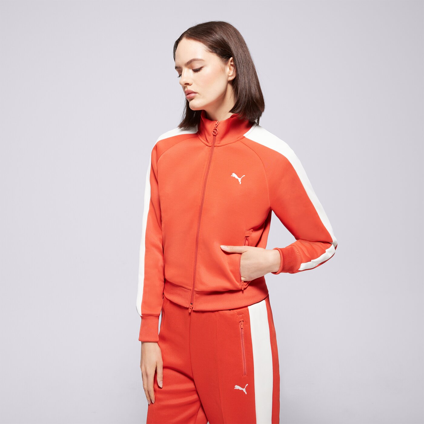 Дамски суичър PUMA СУИТЧЪР СЪС ЗАКОПЧАВАНЕ SHORT TRACK JACKET 629796 15 цвят червен